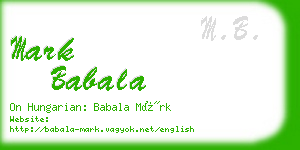 mark babala business card